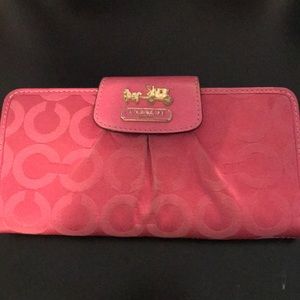Pink coach wallet
